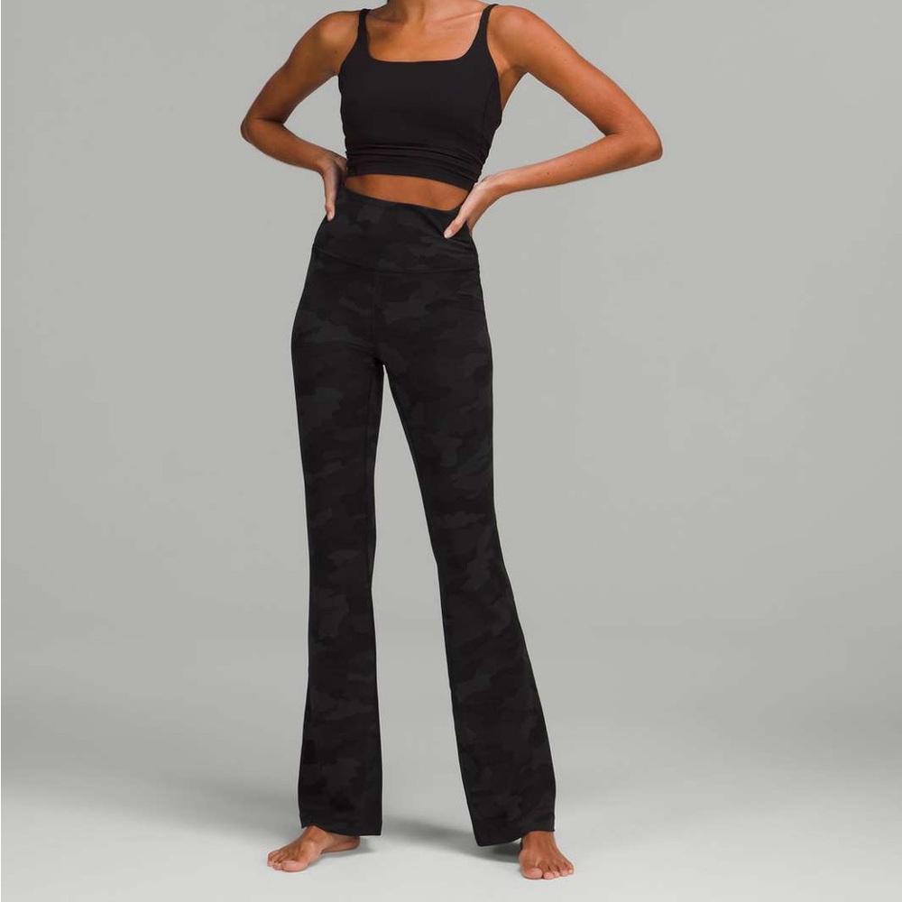 Lululemon Groove High Rise Camo Flares